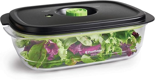 FoodSaver Preserve & Marinate Vacuum Containers, 10 Cup, BPA-Free, Dishwasher Safe, Clear