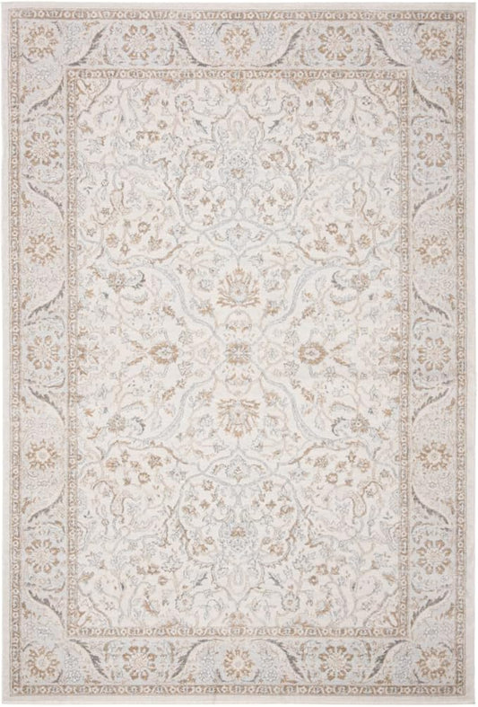 SAFAVIEH Isabella Collection X-Large Area Rug - 11' x 15', Cream & Beige, Oriental Design, Non-Shedding & Easy Care, Ideal for High Traffic Areas in Living Room, Bedroom (ISA912A)