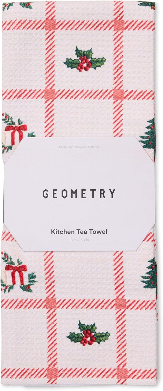 Christmas Kitchen Towels - Quick Dry Microfiber Cloth Dish Towels for Kitchen Drying - Premium Quick Dry Towel - Tidings