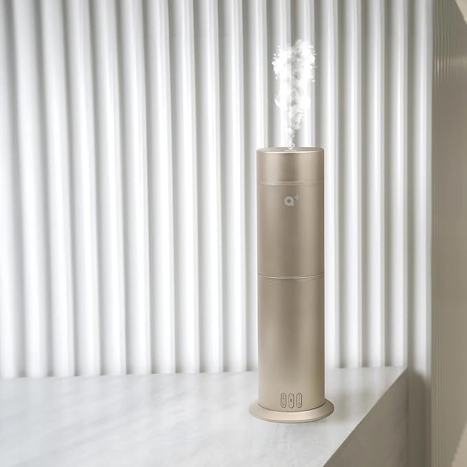 AROMAR Smart Waterless Oil Diffuser - Cold-Air Essential Scent Machine, App-Controlled, Covers 1000 Sq.Ft - Includes 'New York' Scent - Perfect for Home, Office, & Business use - Gold