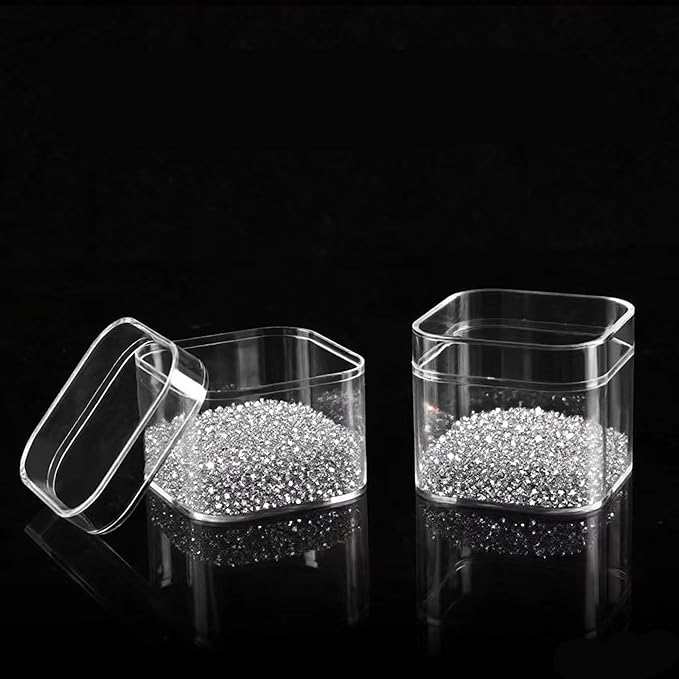 Small Acrylic Box Plastic Square Cube Clear Display Box ith Lid Acrylic Candy Boxes Storage Containers for Birthday Valentine's Day Party Favor Candy Pill and Tiny Jewelry