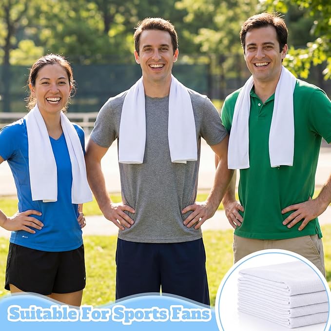 Cooling Towel Bulk - Neck & Face Cool Chilly Towels Microfiber Breathable Sport Sweat Rag for Gym, Yoga, Travel, Camping, Running, Outdoor