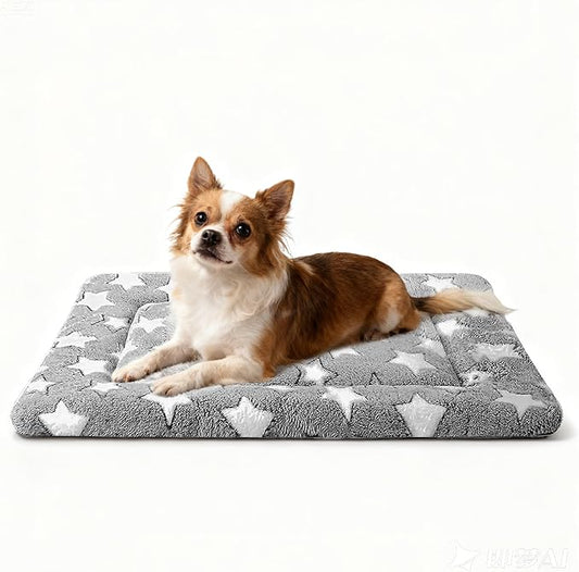 Dog Bed Mat, Reversible Crate Pads for Small/Medium/Large Dogs & Cats Sleeping, Portable & Soft, Dog Beds Crate Pad M(30"*20"*1.5")