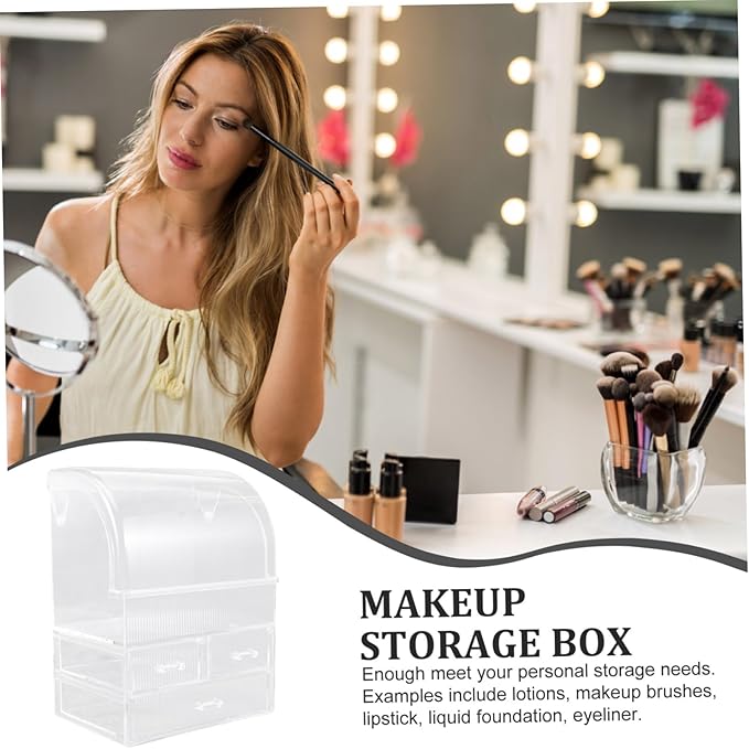 Large Capacity Makeup Storage Box Drawers Organizer Desktop Cosmetic Organizer Stylish Design