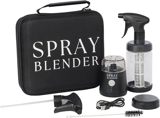 Create Plant-Based Sprays in Minutes with Powerful Electric Blender & Glass Spray Bottle, Perfect for BBQ, Grilling & BPA-Free, Food-Grade