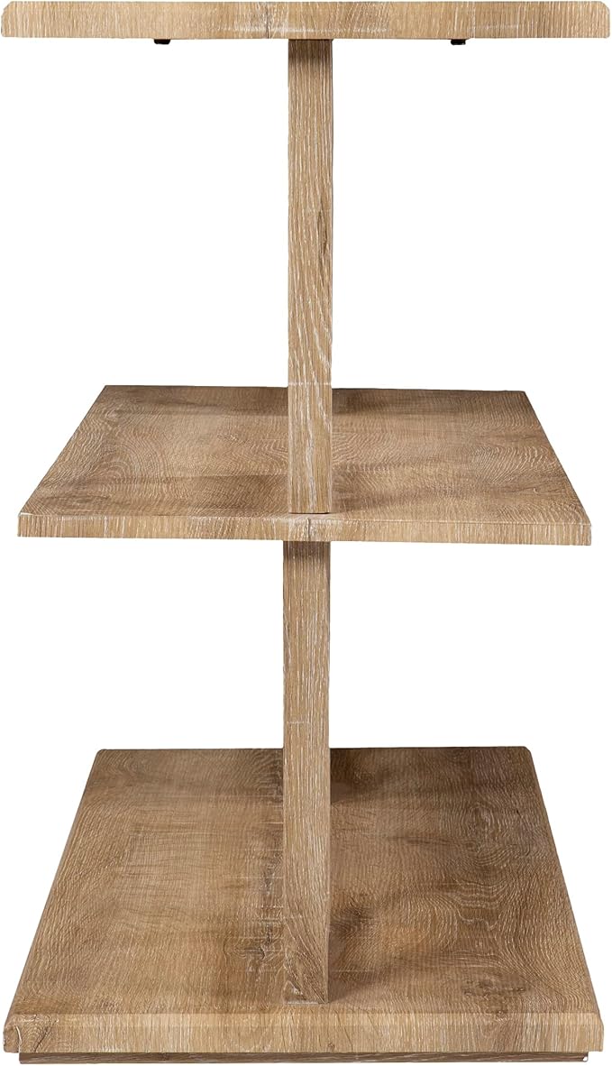 SEI Furniture Markworth Geometric 42" Wood ConsoleTable, Natural