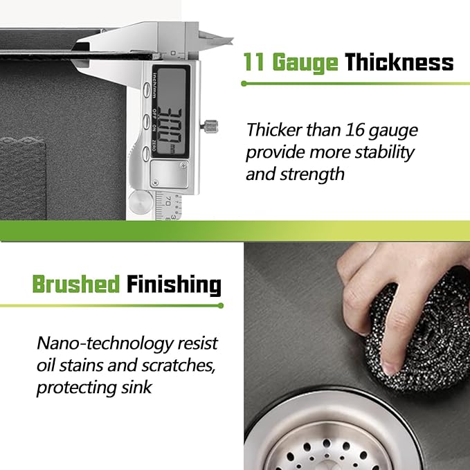 Black RV Kitchen Sink, 13x15In Stainless Steel Undermount Single Bowl Space-Saving Workstation Kitchen&Bar Sink Come With Foldable Faucet,Cutting Board,SS Grid Nice For RV,Tiny Home,Small Bar
