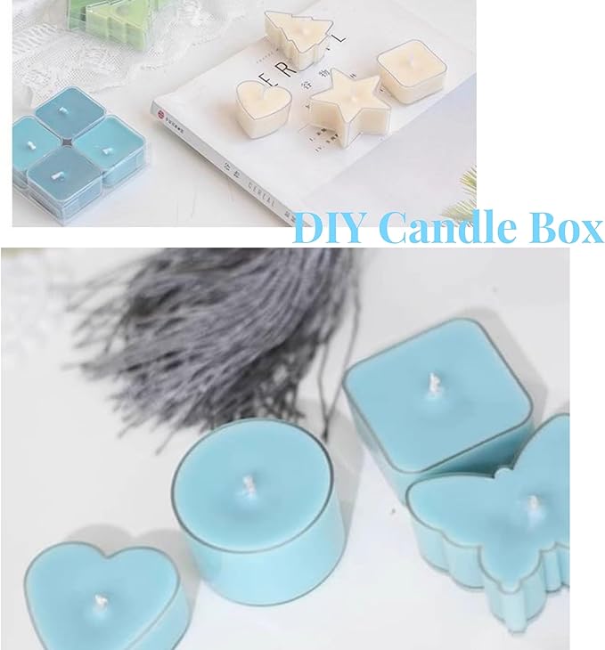 KissYou Acrylic Box Small Clear Box with Lid Plastic Square Cub Easter Display Box Wedding Birthday Party Favor Decorative Boxes