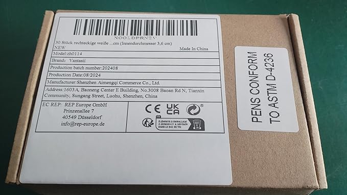 30 PCS Rectangular White Plastic Closet Dividers with a Bonus Marker, Writable and Reusable for Sorting Clothing Size, Color, Size 2” x 5.4’’(Inner Diameter 1.38”)