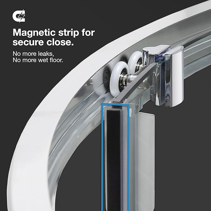 OVE Decors Breeze 36 in. Corner Shower Frosted Sliding Door with Base in Black Finish