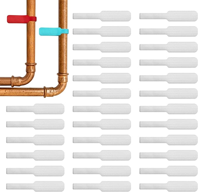 Cable Labels by Wrap-It Storage, Large, White (30-Pack) Write On Cord Labels, Wire Labels, Cable Tags and Wire Tags for Cable Management and Organizer for Electronics, Computers and More