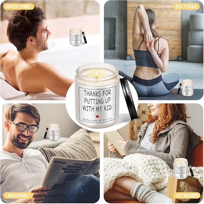 Teacher Appreciation Gifts Thank You Teacher Gifts for Women & Men Candles Present for Retired Teachers Idea for Graduation,Back to School