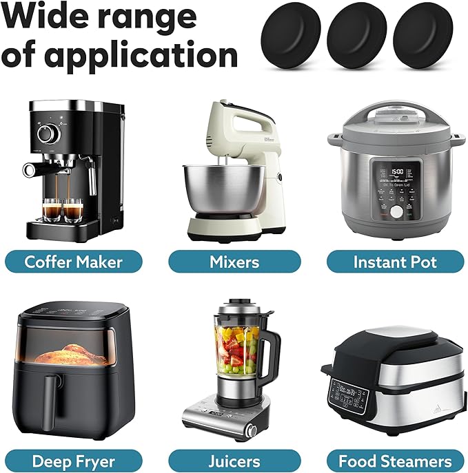 Appliance Sliders for Kitchen Appliances 16 PCS Self-Adhesive Small Kitchen Appliance Accessories Kitchen Hacks Easy to MovIing & Space Saving Kitchen Must Have Gadgets