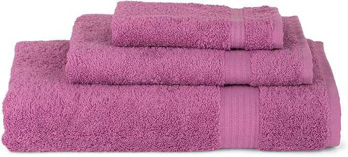 TowelSelections Soft and Absorbent Towels Cotton for Bathroom Hotel Shower Spa Gym, Bath Towel, Hand Towel, 2 Washcloth, 4 Piece Set Crocus