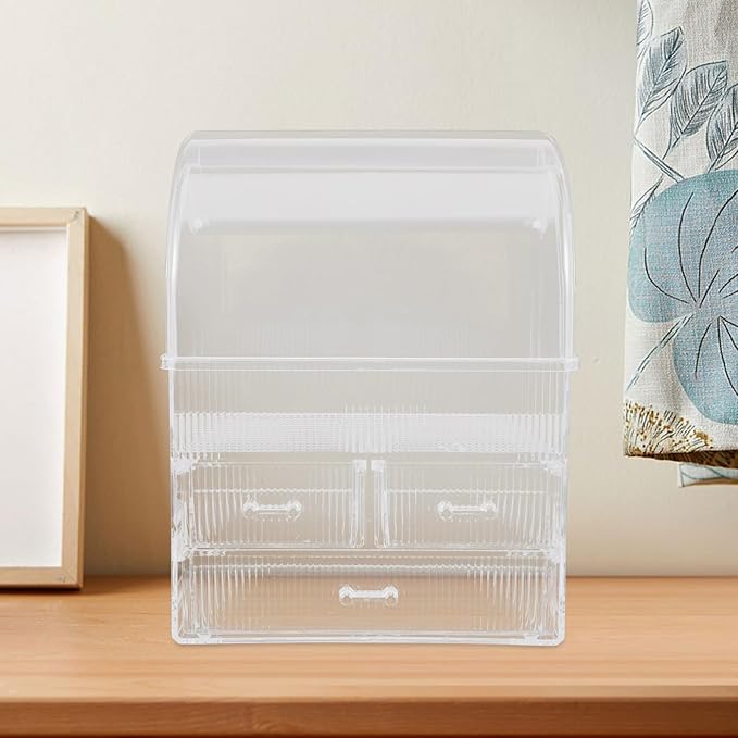 Acrylic Makeup Organizer with Drawers Large Capacity Desktop Storage Box for Cosmetics Stylish Design for Tidy Vanity Easy Access to Makeup Essentials and