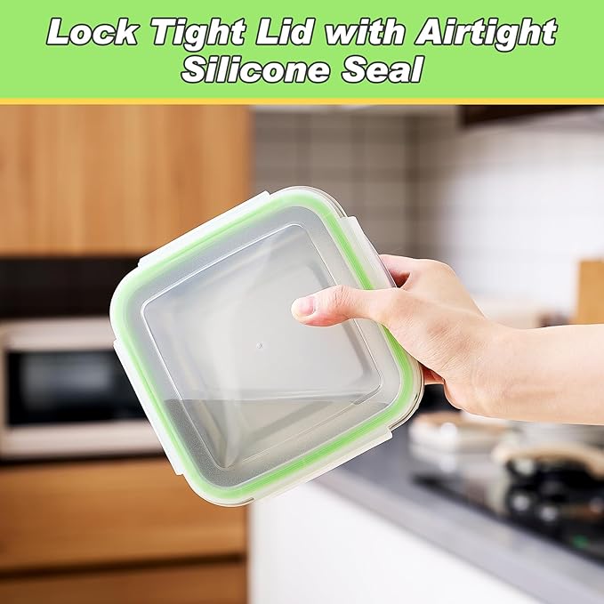 6 Pack Stainless Steel Sandwich Containers with Lids 25. 4 oz Metal Food Container for Lunch Boxes with Airtight Silicone Seal for Sandwiches and Snacks