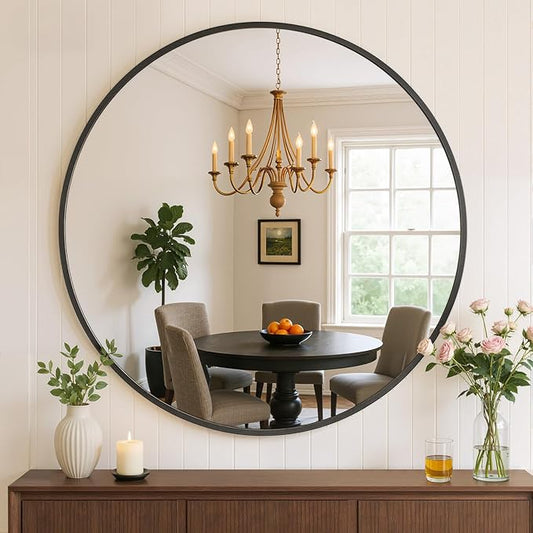 Bathroom Mirror for Wall, 24 Inch Round