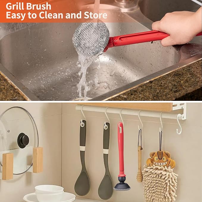 Grill Brush for Blackstone Flat Top Griddle,Safe Bristle-Free Cleaning Brush Tools, Barbecue Grill Cleaner, Grill Brush for Outdoor Grill, Grilling Accessories Gift for Men