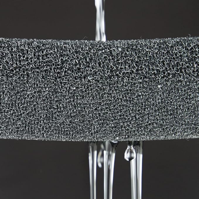 Azuma Industrial Sponge, Kitchen Sponge, Draining, No Shedding, Foaming, Black, Mini, TK Lock Nylon, Corners, Set of 2