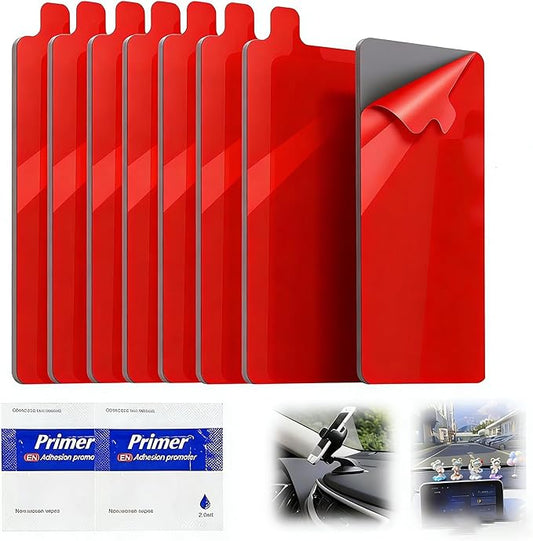 Sticky Adhesive Pads Replacement Mounting Tape, 8pcs 2.83"X1.42" Heat Resistant Sticky Pads, Car Mount Adhesive for Car Magnetic Mount & Ring Holder Base (Rectangular 2.83"x1.42")