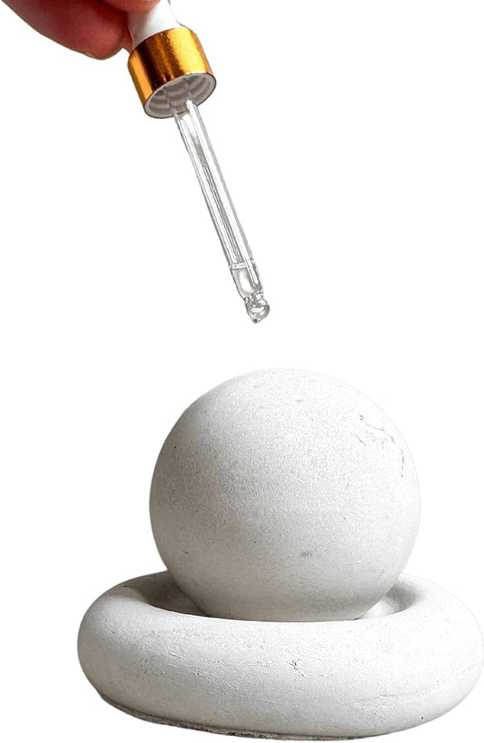 Concrete Essential Oil Diffuser, Aromatherapy Sphere, Passive Dome Diffuser, Cement Decor, Fragrance Air Freshener, Cement Diffuser Stone, Ball Ornament, Non-Electric Diffusing Stone