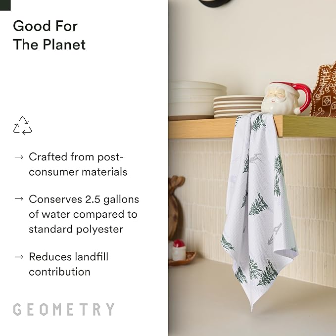 Christmas Kitchen Towels - Quick Dry Microfiber Cloth Dish Towels for Kitchen Drying - Premium Quick Dry Towel - Evermont