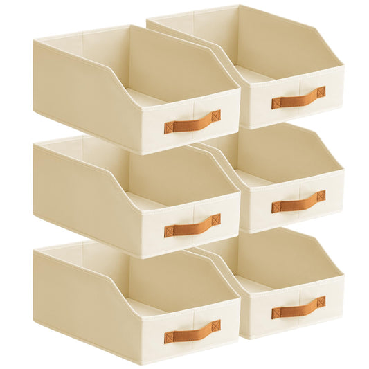 6-Pack Trapezoid Fabric Storage Bins - Image 1