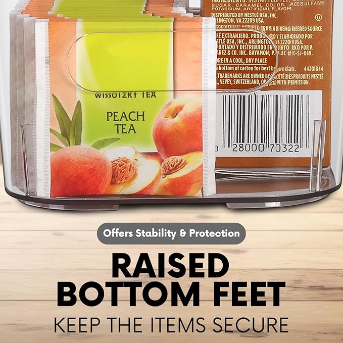 CONTROL KITCHEN Medium Clear Storage Bins | Versatile Plastic Organizers for Kitchen & Home