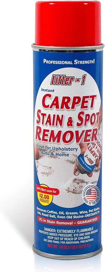 Carpet Spot Remover, Stain and Red wine Remover and Spot Treatment for Oil, Grease, Urine, Cleaning Performance for Rugs, Upholstery, Fabrics Pack of 1