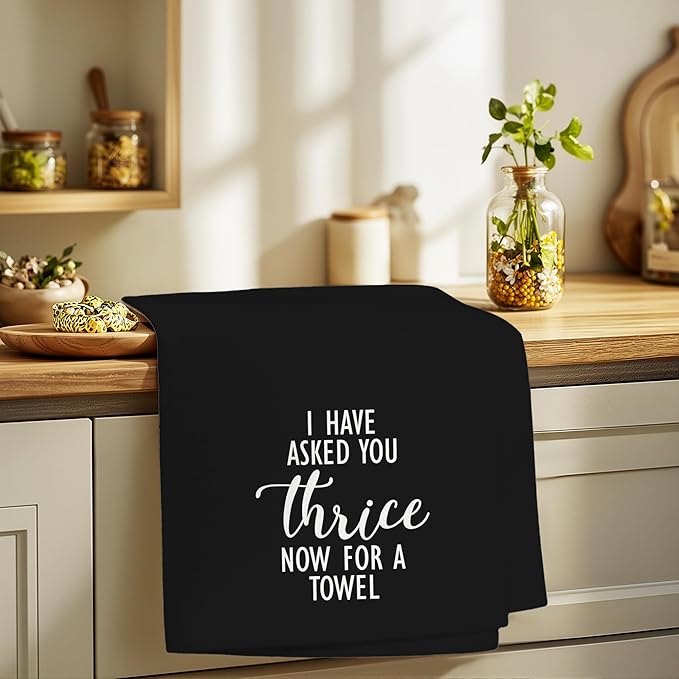 Funny Towels Gifts, Fold in The Cheese Simple Towels for Kitchen Bathroom Decor (16x24 inches)