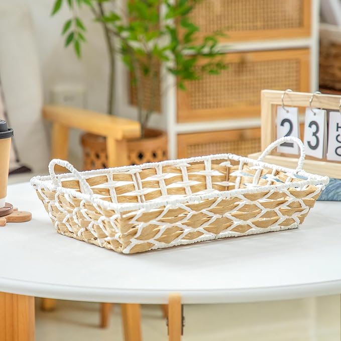 Shelf Storage Basket for Pantry Organization and Storage External Handle Storage Basket 1-Pack