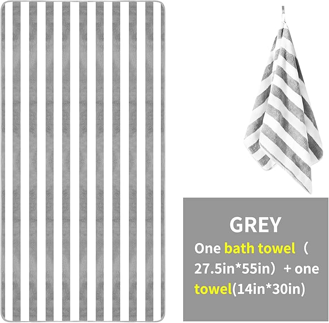 Microfiber Bath Towels 4 Colors for Shower Pool Beach Bathroom Super Absorbent,Soft,Quick Dry,Lightweight,Plush