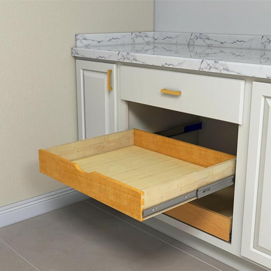 Elysian Slide Out Drawers for Kitchen Cabinets 21‘’W × 21‘’D, Strong Pull Out Drawers for Cabinets, Kitchen Organizers and Storage Solution for Heavy Pots and Appliances
