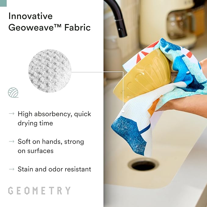 Spring Kitchen Towels - Double Sided, Quick Dry Microfiber Cloth - Spring & Summer Dish Towels for Kitchen Drying - Premium Quick Dry Towel - Dancy, 18" x 30" - 1-Pack