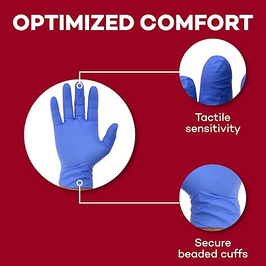 Dealmed Nitrile Gloves – 2000 Count X-Small Disposable Nitrile Gloves, Non-Irritating Latex Free, Multi-Purpose Use for a First Aid Kit and More