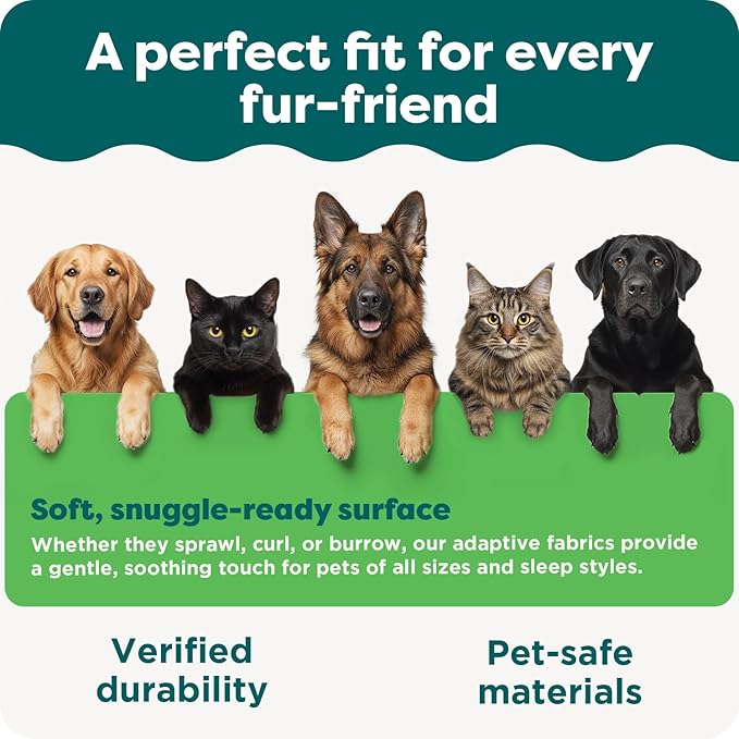 FurHaven ThermaNAP Self Warming Cat Mat/Dog Bed for Crates with Self-Warming Technology for Cozy Rest, Fully Machine Washable, Small, Plush Faux Fur, Espresso