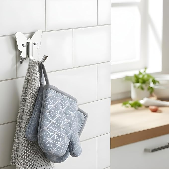 Roshan Handcrafted and Hand Polished Multi Purpose Towel Rack, Rust Proof and Peel Resistant Towel Shelf, Includes 2 Handmade Hooks, PVD Gold Finish (3, Polished Silver)