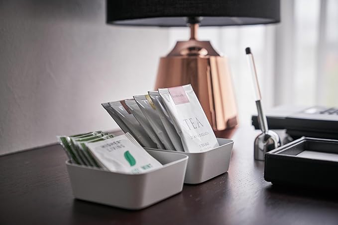 Yamazaki Home Tower Space Saving Vanity Tray - 3.5" X 3.5" - Steel