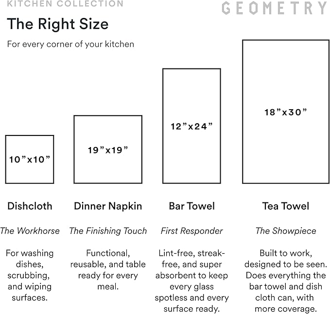 Kitchen Tea Towels - Quick Dry Microfiber Dish Towels for Kitchen Linework, 18" x 30" 2 Pack