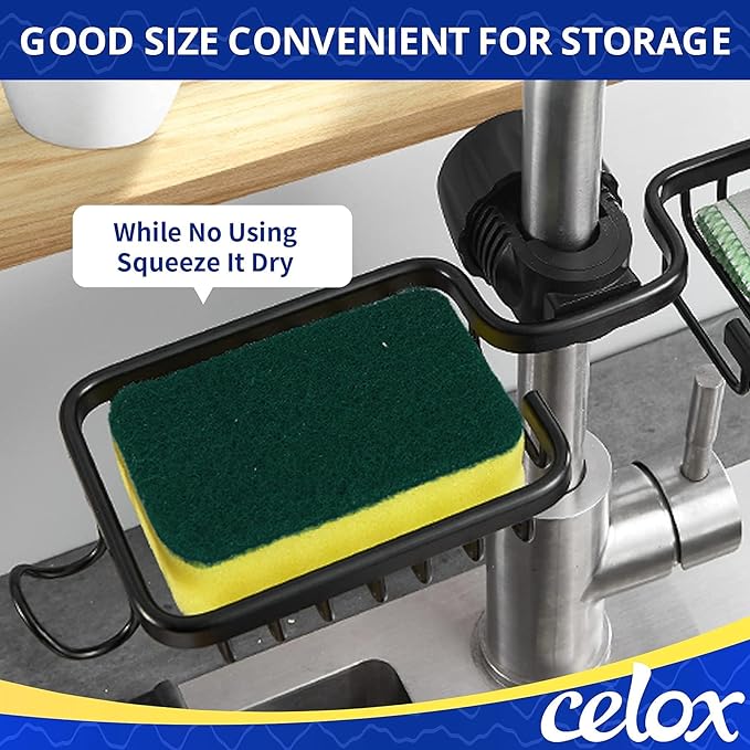 CELOX Dish Sponge for Kitchen, Easy to Cleaning, 6 Pack, Yellow