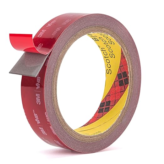 Double Side Tape Heavy Duty,1in x 10ft Mounting Tape Strong Adhesive Double Sided Tape Waterproof Foam Tape for LED Strip Light Tape Picture Hanging Strips for Wall