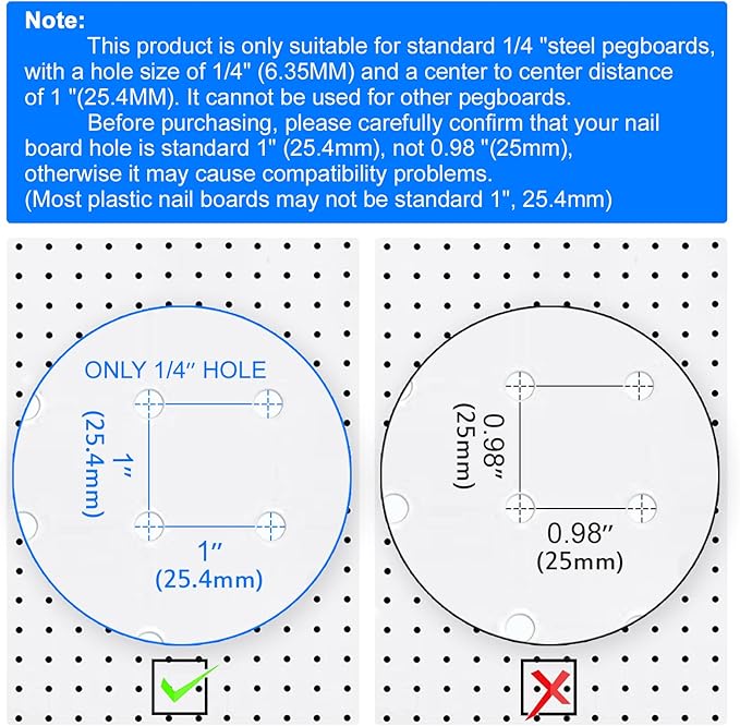 Heavy Duty Pegboard Steel Shelves,Can Be Used for Walls or Pegboards,Floating Steel Shelves for Wall,Pegboard Shelf,Suitable for Bathroom,Bedroom,Kitchen and Garage,16 x 7 inch(4 Packs Black)