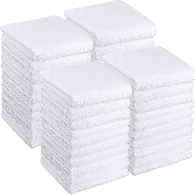 26 Pcs Salon Bleach Proof Towels Highly Absorbent Hair Towels Hand Facial Cloths Bleach Resistant for Salon Barber Spa Beauty Bath Hair Stylist(White,18 x 30 Inch,Classic)