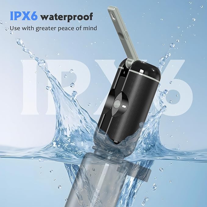 Portable Bidet for Travel,IPX6 Waterproof Electric Travel Bidet Sprayer with Two Water Bottles, Rechargeable High Pressure Handheld Bidets Perfect for Personal Hygiene Cleaning