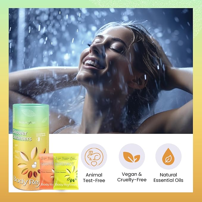 Shower Steamers Aromatherapy 8 Pack - Birthday Gifts for Women, Valentines Day Gifts for Her Mom Wife, Shower Bombs for Stress Relief, Home Spa Self Care, Easter Basket Essentials