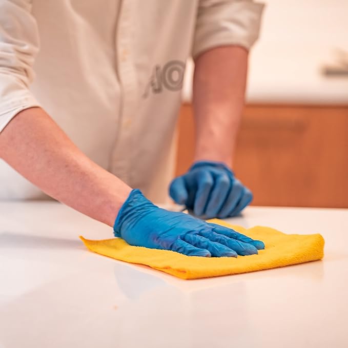 EDI Wholesale: Disposable Vinyl Gloves Large, 1000 pcs (Blue) - Powder-Free, Latex-Free