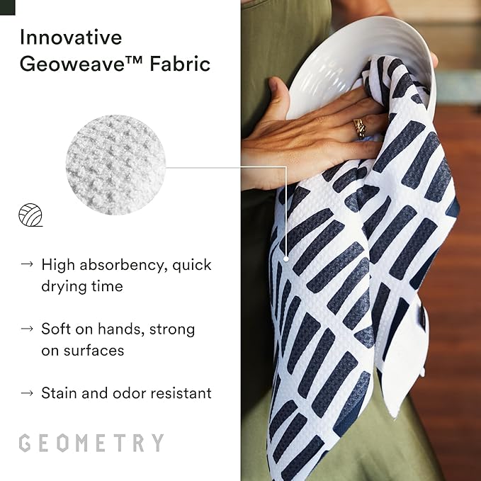 Kitchen Tea Towels - Quick Dry Microfiber Dish Towels for Kitchen All Lined Up, 18" x 30" 1 Pack