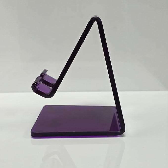 Acrylic Phone Holder – Aesthetic Clear Phone Stand for Desk, Compatible with 4”-12” Devices – Stylish Office Decor, Work from Home Essential, Minimalist Tablet Dock for All Phones & Tablets