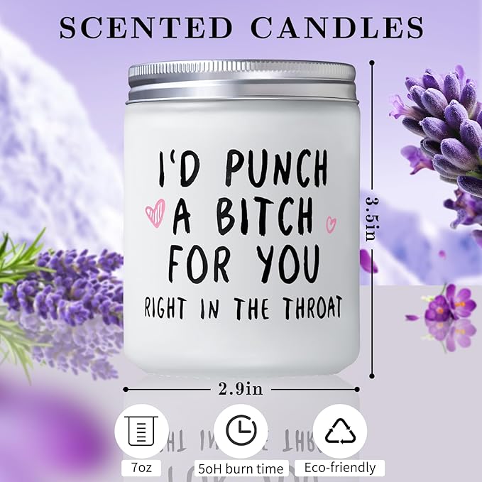 Niviy Mothers Day Gifts for Mom, Birthday Gifts for Women, Mothers Day Christmas Scented Candle, Funny Candle for Women, Sister Galentines Easter Gift for Sisters, Friend Anniversary 7oz