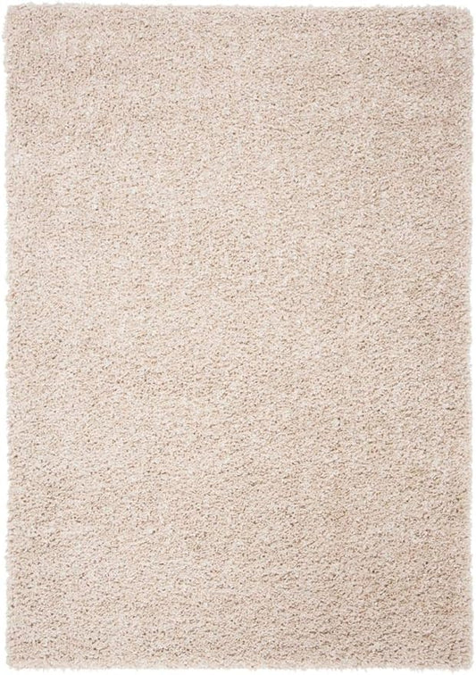 SAFAVIEH August Shag Collection Accent Rug - 2' x 5', Beige, Solid Design, Non-Shedding & Easy Care, 1.5-inch Thick Ideal for High Traffic Areas in Entryway, Living Room, Bedroom (AUG200D)